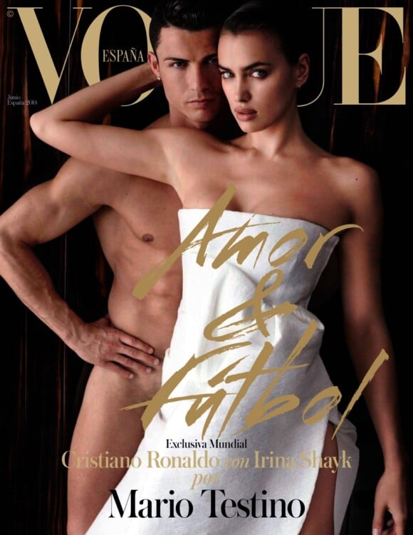 Cristiano Ronaldo et Irina Shayk en couverture du Vogue espagnol de juin 2014.