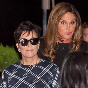 Caitlyn et Kris Jenner au restaurant Nobu pour les 18 ans de Kylie Jenner en famille, Malibu, Los Angeles, le 7 aout 2015