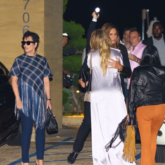 La famille Kardashian au restaurant Nobu pour les 18 ans de Kylie Jenner en famille, Malibu, Los Angeles, le 7 aout 2015