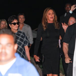 Caitlyn et Kris Jenner au restaurant Nobu pour les 18 ans de Kylie Jenner en famille, Malibu, Los Angeles, le 7 aout 2015