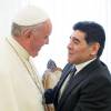 Le pape François et Maradona au Vatican, le 4 septembre 2014