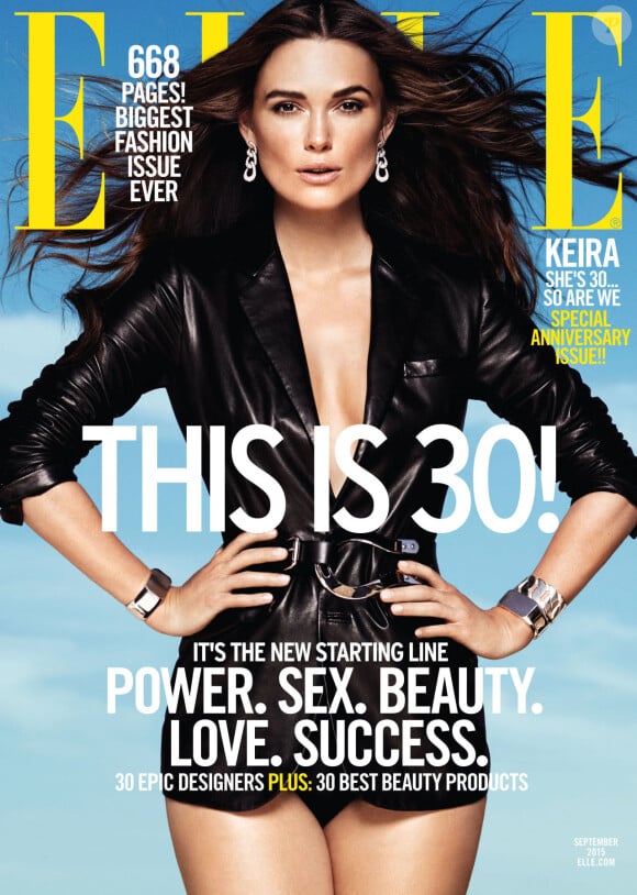Keira Knightley en couverture du magazine ELLE