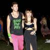 Sophia Bush avec son petit ami Dan Fredinburg - Celebrites au 2 eme jour du Festival de musique de Coachella a Indio le 13 avril 2013 