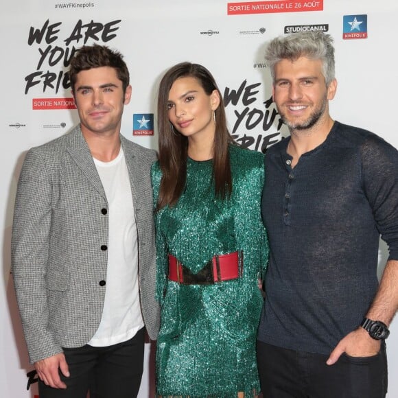 Zac Efron, Emily Ratajkowski, Max Joseph - Avant-première du film "We Are Your Friends" au Kinepolis de Lomme (Lille), le 12 août 2015.