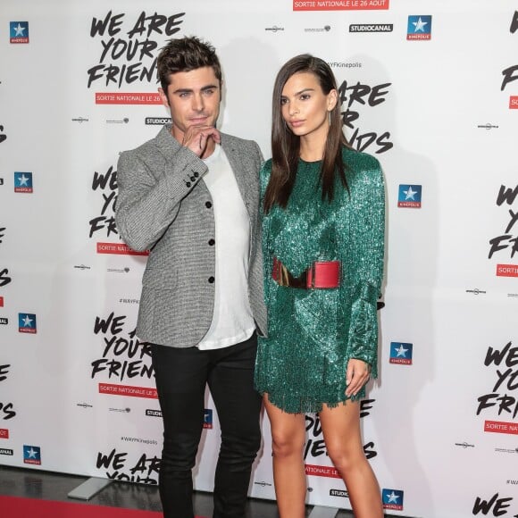 Emily Ratajkowski, Zac Efron - Avant-première du film "We Are Your Friends" au Kinepolis de Lomme (Lille), le 12 août 2015.