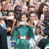 Emily Ratajkowski (robe Balmain) - Avant-première du film "We Are Your Friends" au Kinepolis Lomme (Lille), le 12 août 2015.