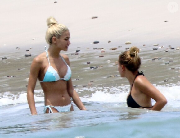 Kendall Jenner, Hailey Baldwin, Justine Skye et Pia Mia profitent d'un après-midi ensoleillé à la Casa Aramara, à Punta Mita. Le 13 août 2015.