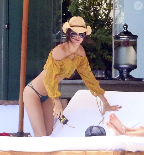 Kendall Jenner, Hailey Baldwin, Justine Skye et Pia Mia profitent d'un après-midi ensoleillé à la Casa Aramara, à Punta Mita. Le 13 août 2015.