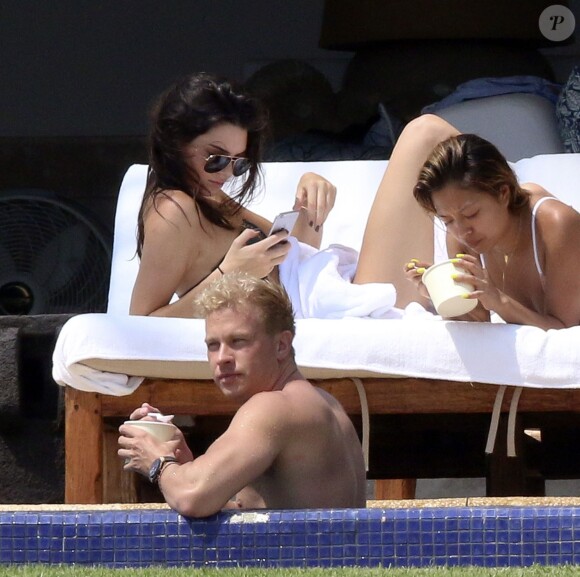 Kendall Jenner, Hailey Baldwin, Justine Skye et Pia Mia profitent d'un après-midi ensoleillé à la Casa Aramara, à Punta Mita. Le 13 août 2015.