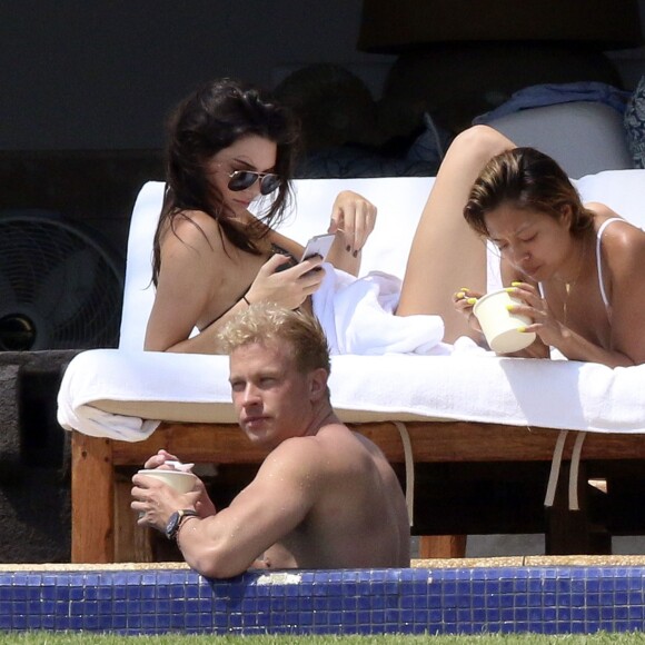 Kendall Jenner, Hailey Baldwin, Justine Skye et Pia Mia profitent d'un après-midi ensoleillé à la Casa Aramara, à Punta Mita. Le 13 août 2015.
