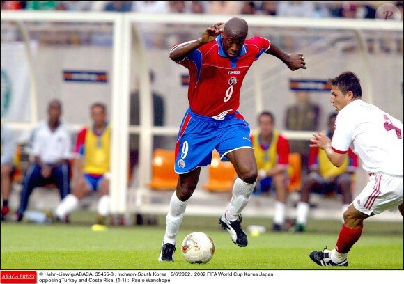 Paulo Wanchope lors de la Coupe du Monde 2002 en Corée du Sud 