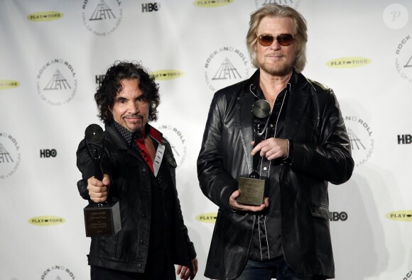 Daryl Hall et John Oats du groupe Hall and Oats lors de la 29eme édition du Rock and Roll Hall of Fame à New York le 10 avril 2014