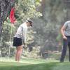 Exclusif - Jennie Garth et son nouveau mari Dave Abrams se sont offerts une petite partie de golf, à Toluca Lake, le 6 août 2015.