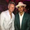 Lewis Hamilton et Jon Bon Jovi au concert Apollo dans les Hamptons / août 2015