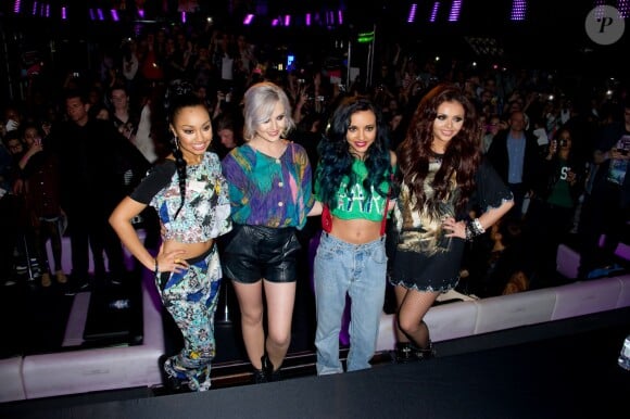 Le groupe Little Mix en showcase au VIP Room a Paris, le 24 avril 2013.