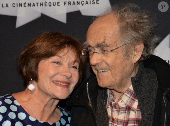 Macha Méril et son mari Michel Legrand - Rétrospective Philippe de Broca à la Cinémathèque française à Paris, le 6 mai 2015.