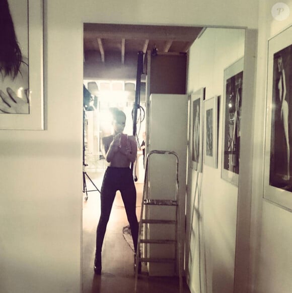 Tatiana Laurens en shooting sexy, lundi 17 août 2015.