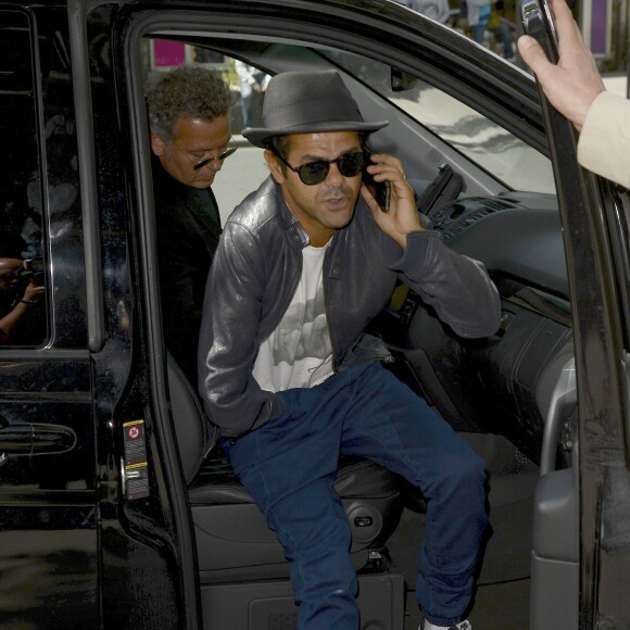 Jamel Debbouze - Finale du Trophée d'Impro Culture & Diversité, au Théâtre Comédia à Paris le 18 mai 2015.  
