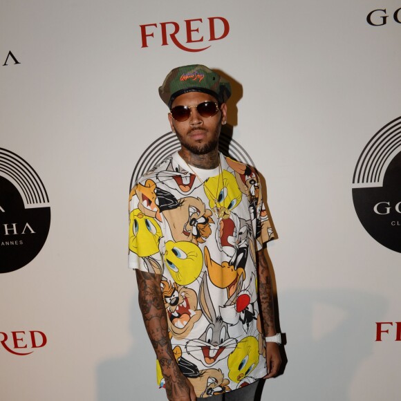 Exclusif - Chris Brown en concert au Gotha club à Cannes le 30 juillet 2015.  