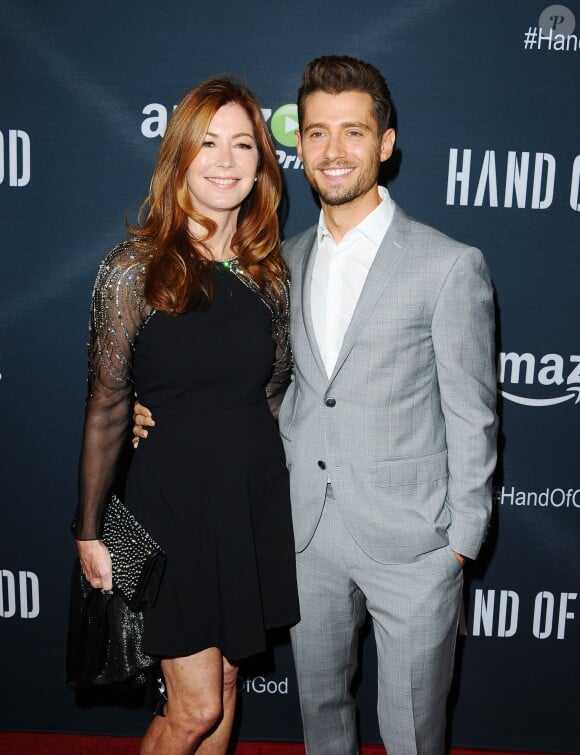 Dana Delany et Julian Morris lors de l'avant-première du film Hand of God à Los Angeles le 19 août 2015