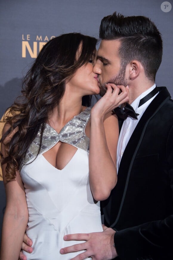 Leila Ben Khalifa et Aymeric Bonnery - Cérémonie des Melty Future Awards 2015 au Grand Rex à Paris le 28 janvier 2015.