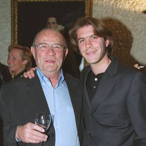 Guy Ligier et Emmanuel Philibert de Savoie à Genève, le 12 avril 2000.