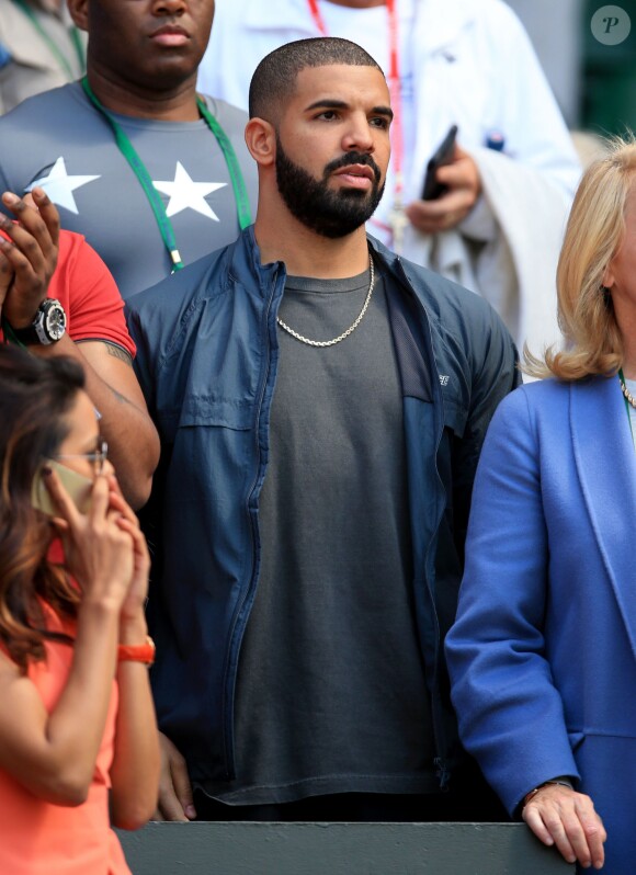 Drake à Wimbledon le 9 juillet 2015.