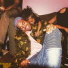 Chris Brown et sa fille Royalty (1 an) partagent un moment complice dans les coulisses du Jiffy Lube Live à Bristow. Photo publiée le 22 août 2015.