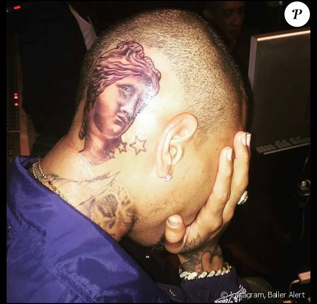 Chris Brown Nouveau Tatouage Sur Le Crane Pour Le Jeune Papa Purepeople