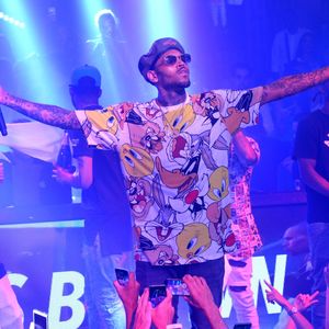 Exclusif - Chris Brown au Gotha club à Cannes le 30 juillet 2015.