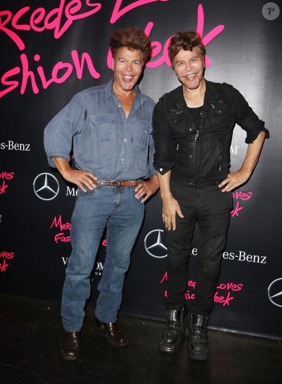 Igor et Grichka Bogdanoff (Bogdanov) - Closing Party de la Fashion Week prêt-à-porter collection Printemps-Eté 2015 organisée par Mercedes-Benz, partenaire officiel de la Semaine des créateurs de mode, au Vip Room à Paris, le 1er octobre 2014. 
