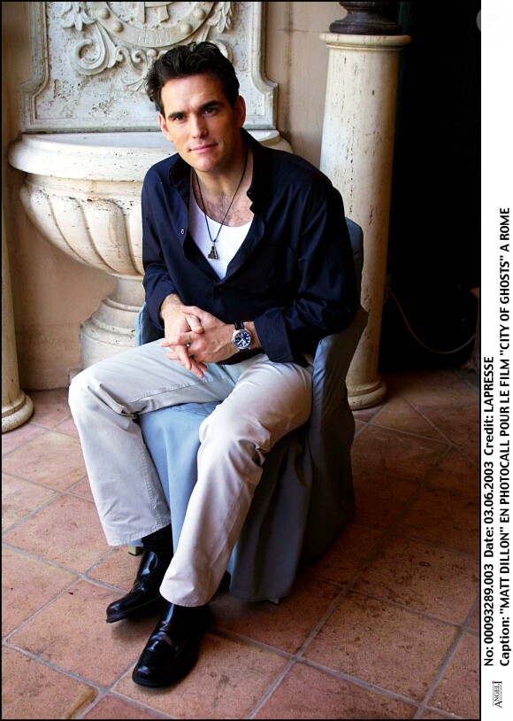 Matt Dillon lors du photocall de City of Ghost à Rome en 2003
