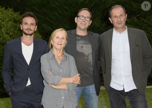 Dimitri Storoge, Hélène Vincent, Olivier Gourmet et Gilles Legrand - Photocall du film "L'Etudiante et Monsieur Henri" lors du 8e festival du film francophone de Angoulême. Le 27 août 2015