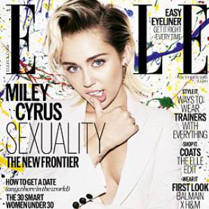Miley Cyrus en couverture du magazine Elle / août 2015