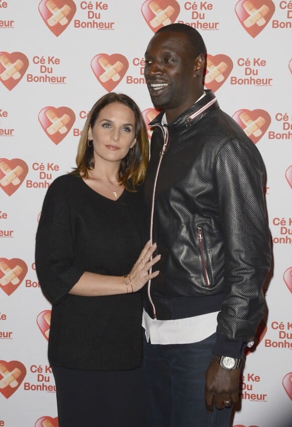 Omar Sy et sa femme Hélène - Avant-Première du film "Samba" au Gaumont Champs-Elysées Marignan à Paris pour l'association "Cé Ke du Bonheur" à Paris le 14 octobre 2014. 