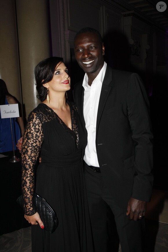 Omar Sy et sa femme Hélène - Gala du Global Gift à Paris le 28 mai 2012