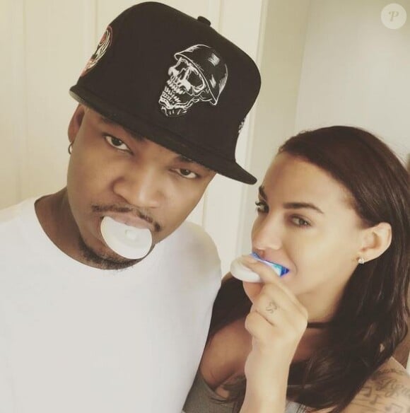 Ne-Yo et sa fiancée Crsytal sur Instagram. Juillet 2014