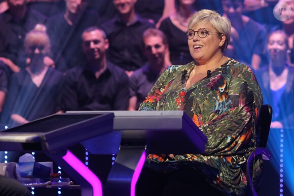 Exclusif - Laurence Boccolini, lors du tournage de l'émission spéciale des 15 ans de Qui veut gagner des millions ? (tournage le lundi 31 août 2015, diffusion le samedi 5 septembre 2015 à 20h55 sur TF1).