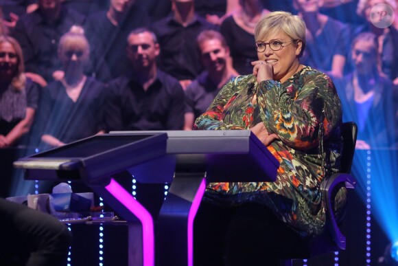 Exclusif - Laurence Boccolini, lors du tournage de l'émission spéciale des 15 ans de Qui veut gagner des millions ? (tournage le lundi 31 août 2015, diffusion le samedi 5 septembre 2015 à 20h55 sur TF1).