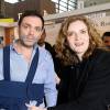 Yann Moix et Nathalie Kosciusko-Morizet - 34e édition du Salon du Livre à Paris Porte de Versailles le 22 mars 2014.