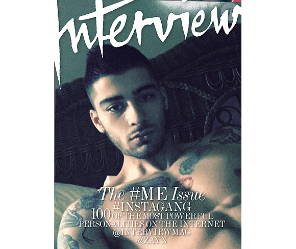 Zayn Malik en couverture du nouveau numéro du magazine Interview.