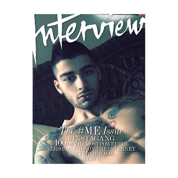 Zayn Malik en couverture du nouveau numéro du magazine Interview.