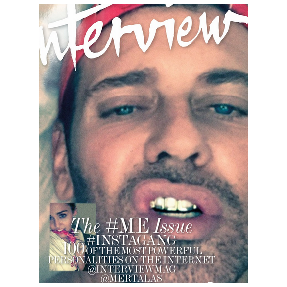 Mert Alas en couverture du nouveau numéro du magazine Interview.