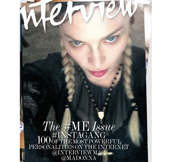 Madonna en couverture du nouveau numéro du magazine Interview.