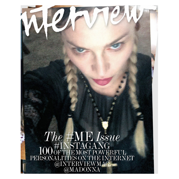Madonna en couverture du nouveau numéro du magazine Interview.