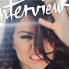 Selena Gomez en couverture du nouveau numéro du magazine Interview.