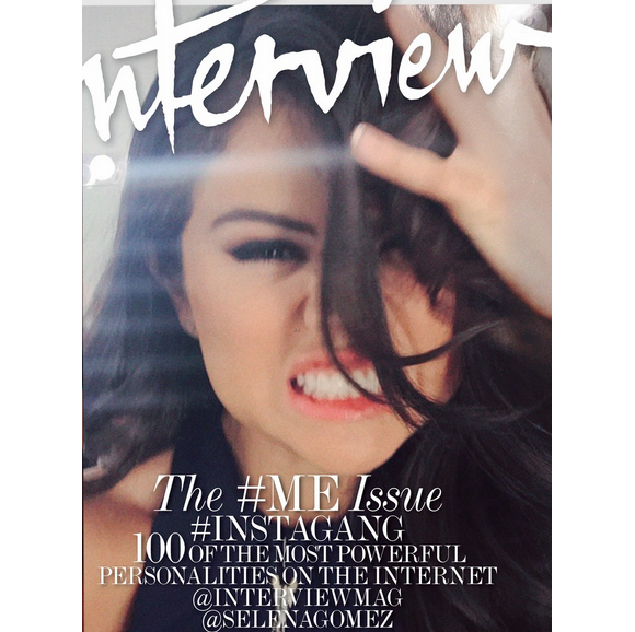 Selena Gomez en couverture du nouveau numéro du magazine Interview.