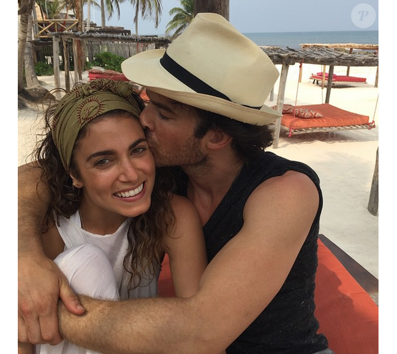 Nikki Reed et son mari Ian Somerhalder en lune de miel / photo postée sur le compte Instagram de l'actrice américaine.