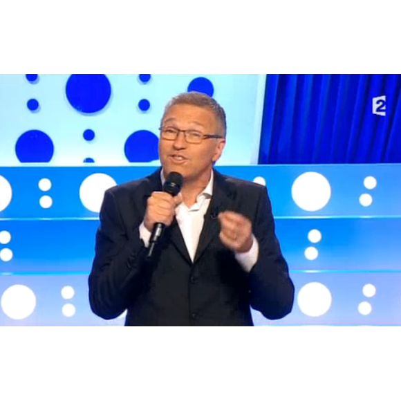 Laurent Ruquier présente On n'est pas couché sur France 2, le samedi 29 août 2015.