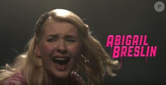 Abigail Breslin dans le générique crédit de Scream Queens